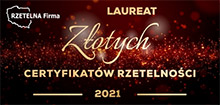 Złoty Certyfikat Rzetelności 2021