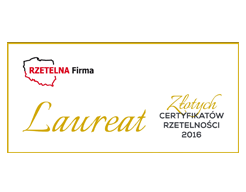 Wydawnictwo laureatem Złotych Certyfikatów Rzetelności